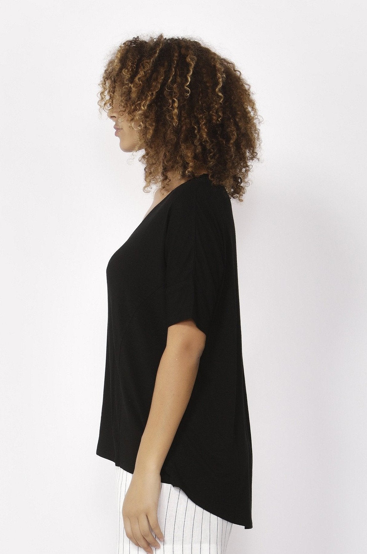 Betty Basics Lisbon Tee in Black Size 8 or 10 Only - Hey Sara