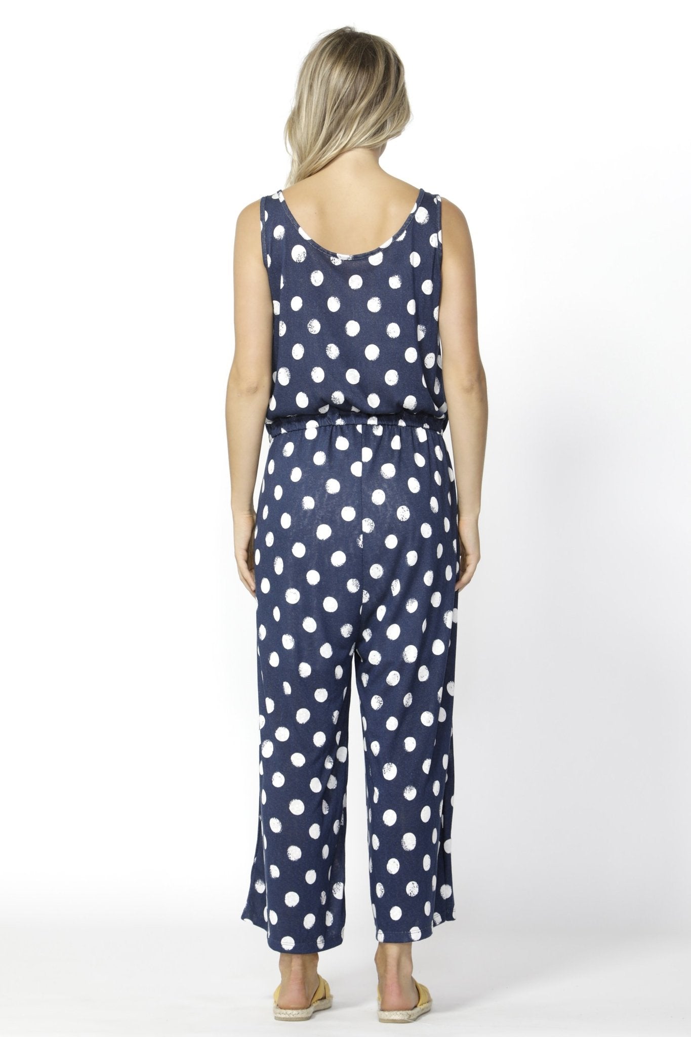 Betty Basics Maldives Jumpsuit in Ink with White Spot - Hey Sara