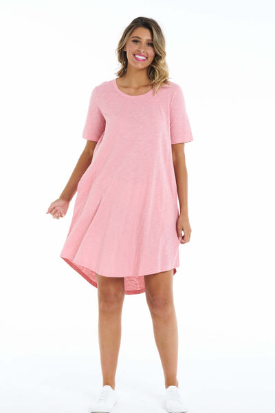 Betty Basics Nyree Dress in Salmon Pink - Hey Sara
