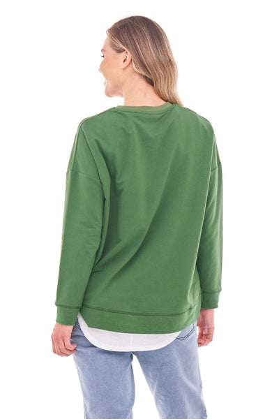 Betty Basics Sienna Sweater in Vine Green - Hey Sara