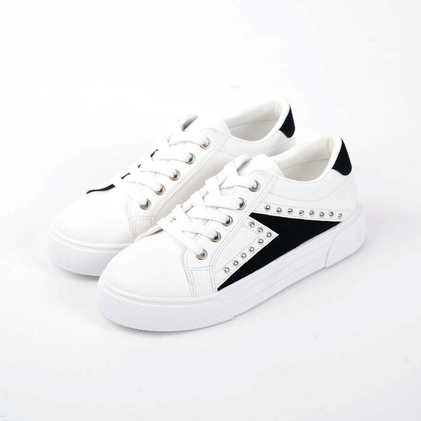 Betty Basics Stride Sneaker in White with Bling - Hey Sara