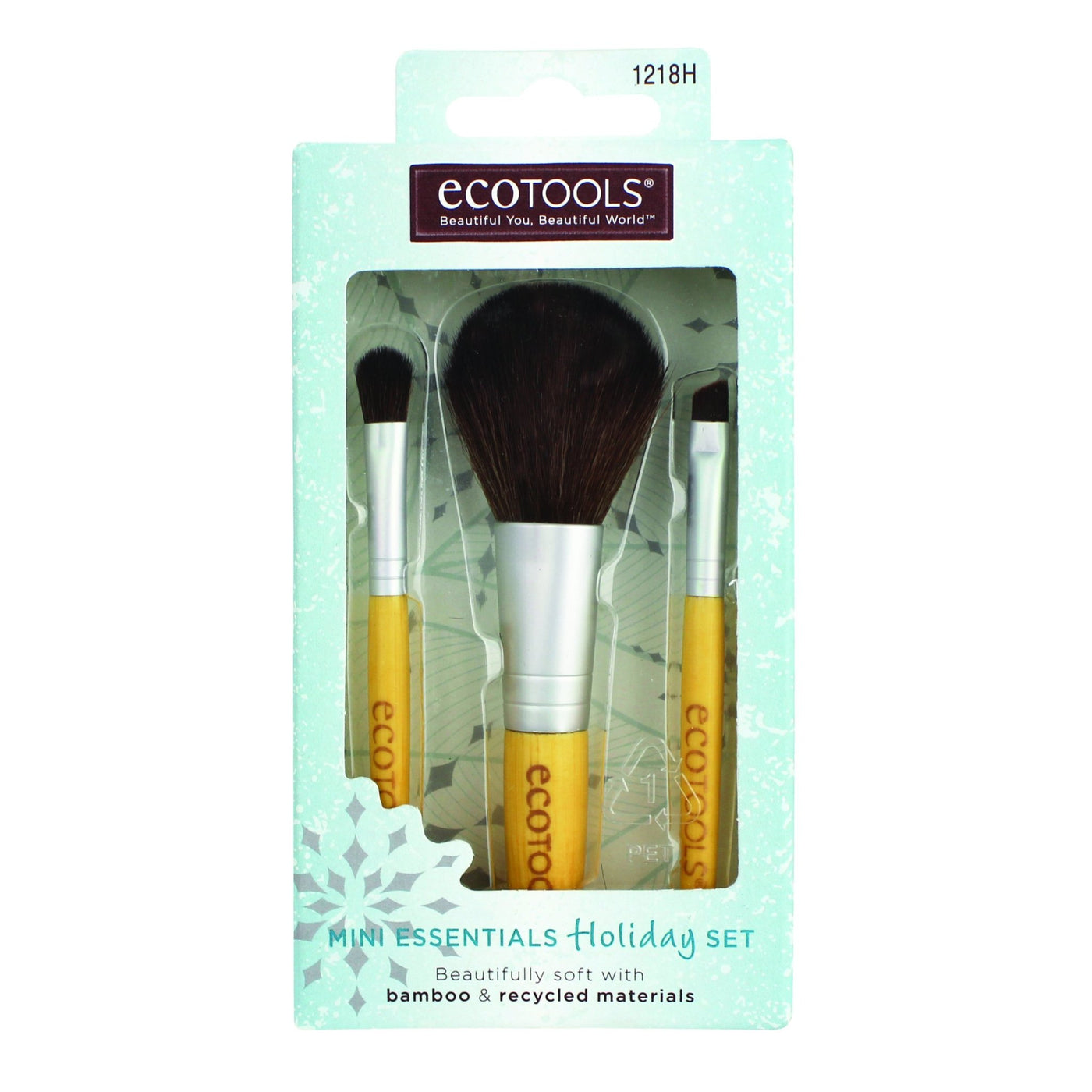 EcoTools Mini Essential Holiday Brush Set with Face, Shadow, Liner Brushes - Hey Sara