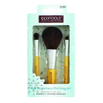 EcoTools Mini Essential Holiday Brush Set with Face, Shadow, Liner Brushes - Hey Sara