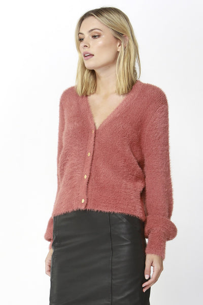 Fate + Becker Ashbury Cardigan in Rose Size 16 ONLY - Hey Sara