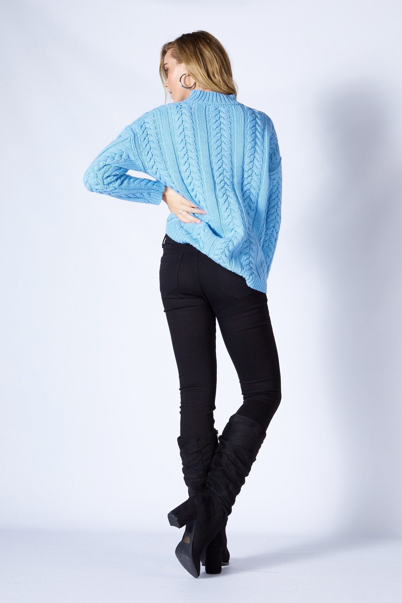 Fate + Becker Be With Me Jumper in Blue - Hey Sara