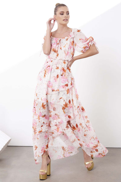 Fate + Becker Imagination Maxi Dress in Spring Floral - Hey Sara
