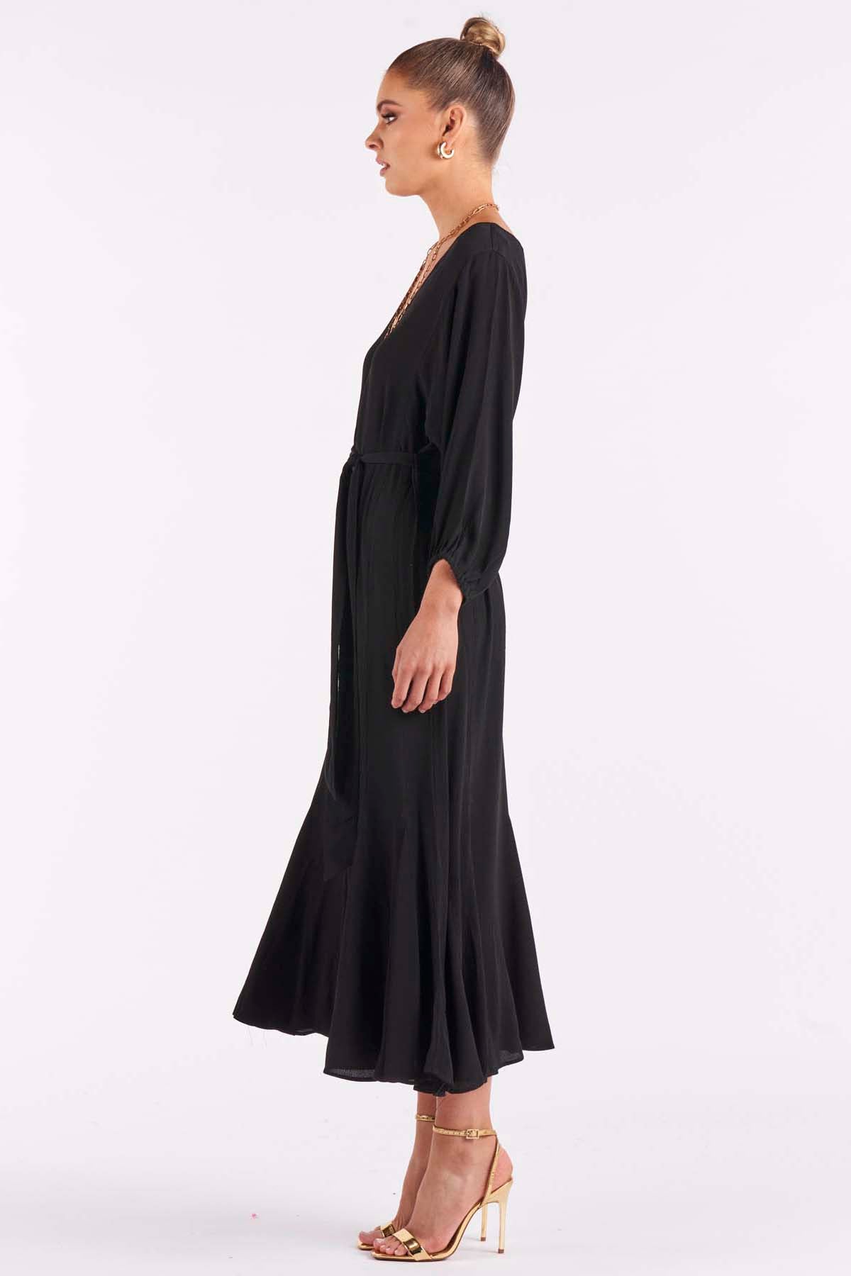 Fate + Becker Only Yesterday Dress in Black - Hey Sara