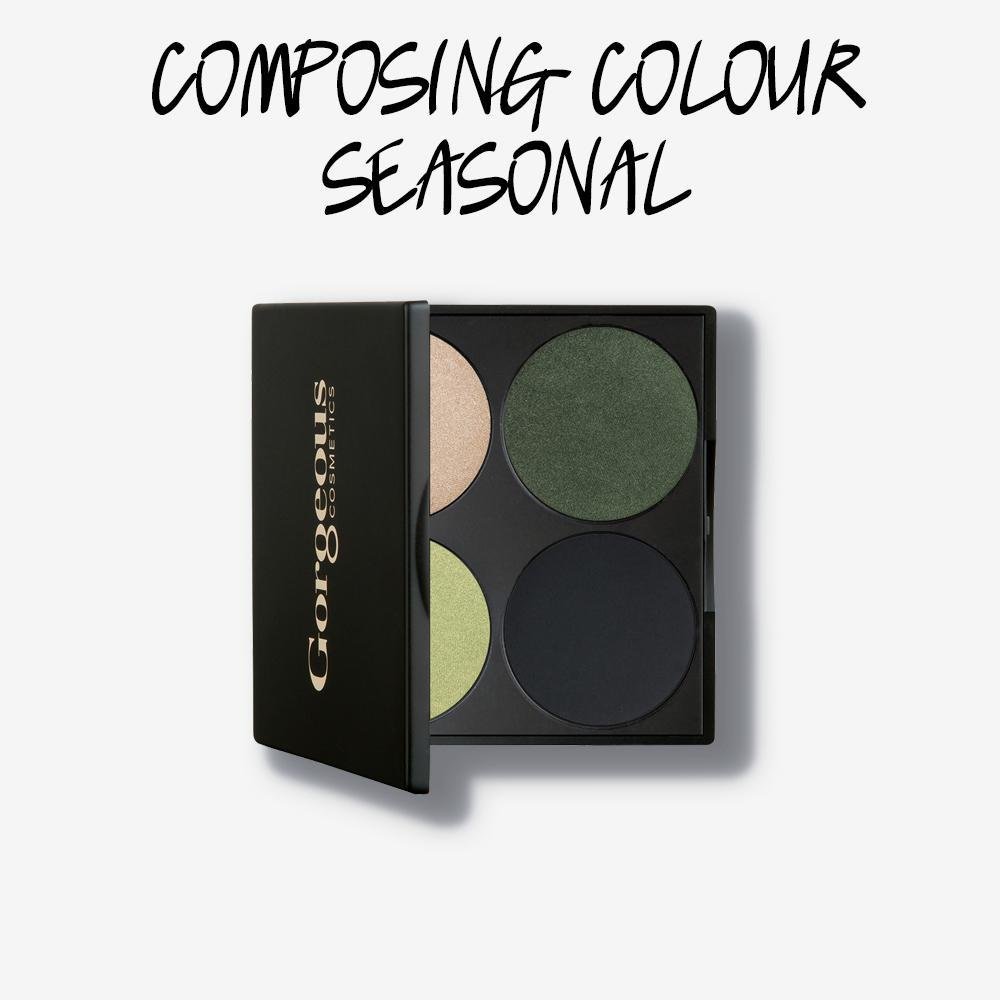 Gorgeous 4 Pan Eyeshadow Palette - Composing Colour Seasonal - Hey Sara