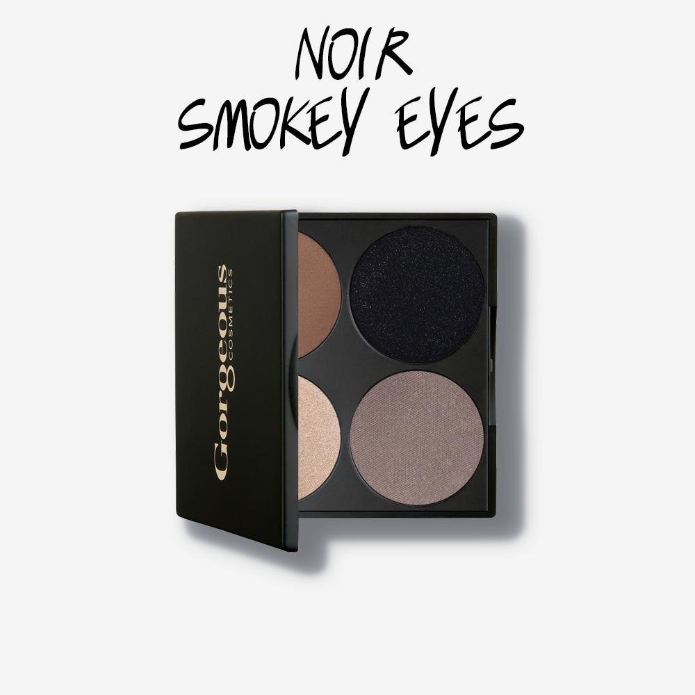 Gorgeous 4 Pan Eyeshadow Palette - Noir Smokey Eyes - Hey Sara