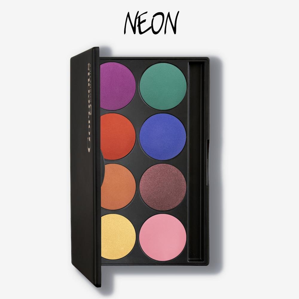 Gorgeous 8 Pan Eyeshadow Palette - Neon - Hey Sara