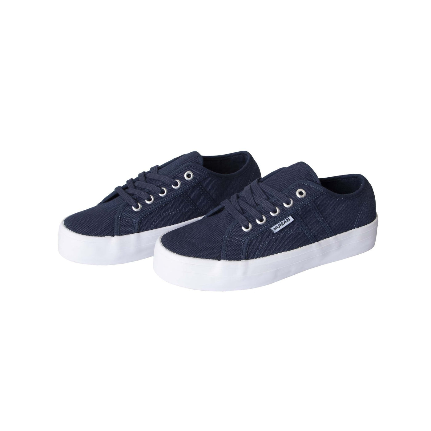 Human Shoes Lift Canvas Shoe in Navy - Hey Sara