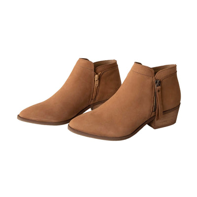 Human Shoes Mae Ankle Boot in Natural Nubuck - Hey Sara