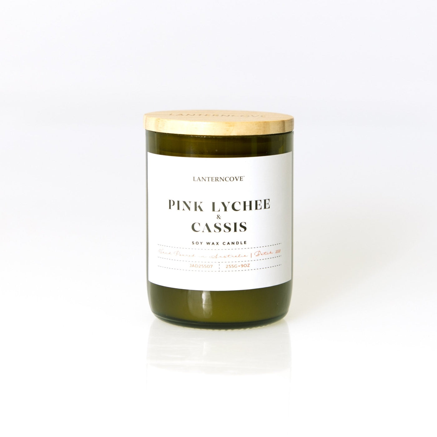 Lantern Cove Jade Pink Lychee and Cassis 9oz Soy Candle - Hey Sara