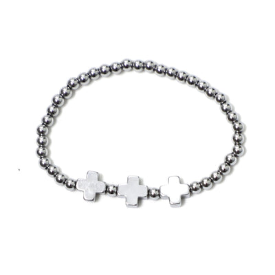 Olive and Tiger Cruzar Bracelet in Silver - Hey Sara