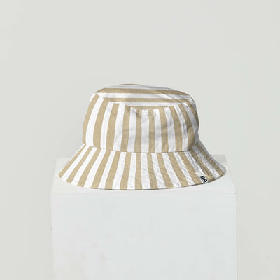Sass Beth Reversible Bucket Hat in Stripe / White - Hey Sara