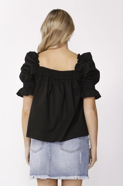 Sass Frida Top in Black Size 10 or 12 Only - Hey Sara