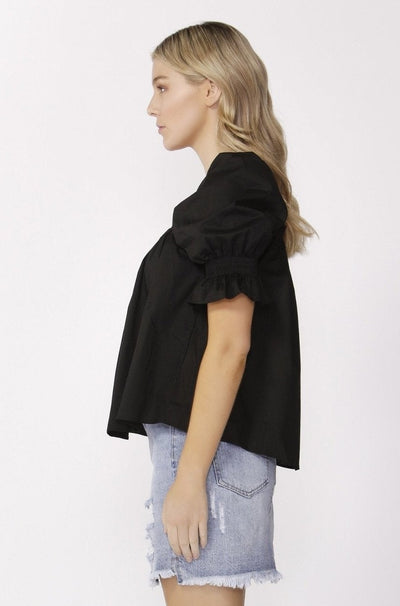 Sass Frida Top in Black Size 10 or 12 Only - Hey Sara