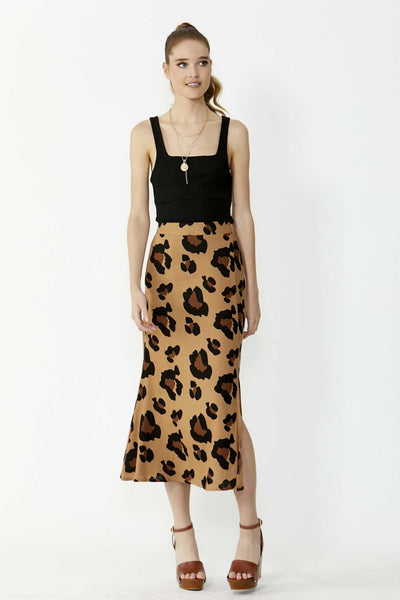 Sass Gia Midi Skirt in Jumbo Animal Print - Hey Sara