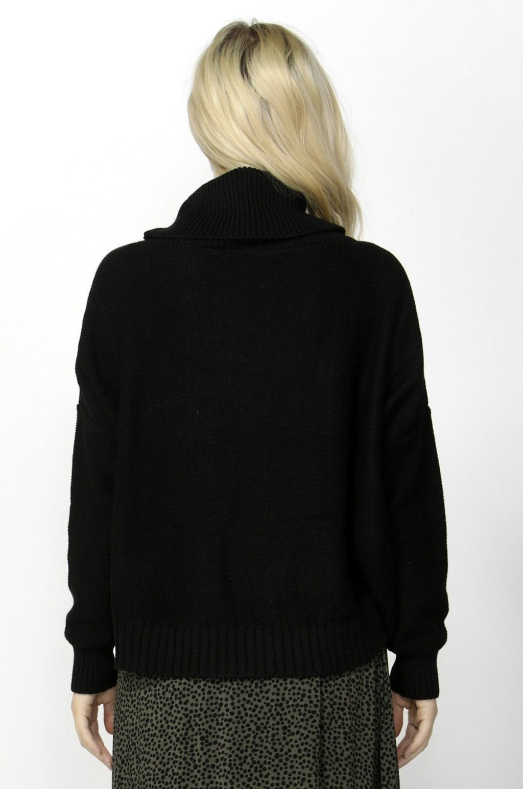 Sass Heated Moments Cable Jumper in Black - Hey Sara