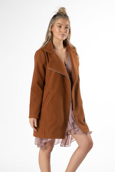 Sass Lydia Double Breasted Jacket in Amber - Hey Sara