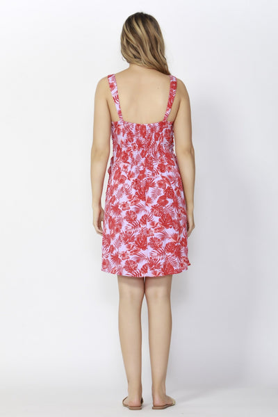 Sass Waikiki Lace Up Dress in Floral Print - Hey Sara