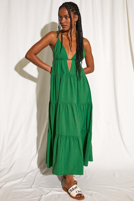 SNDYS Indigo Maxi Dress in Green - Hey Sara