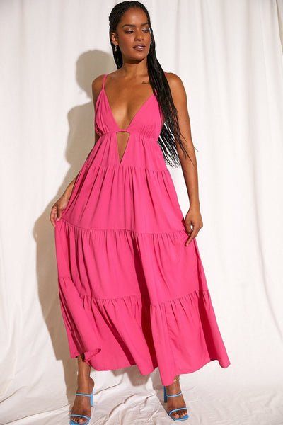 SNDYS Indigo Maxi Dress in Pink - Hey Sara