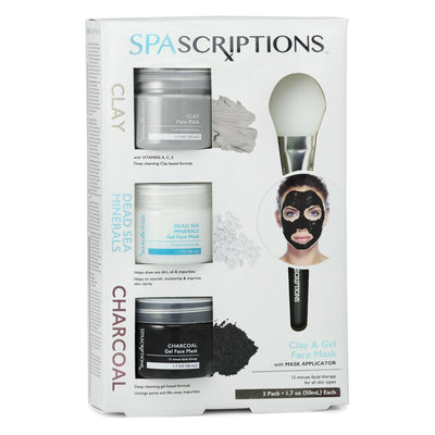 SPAscriptions Clay Dead Sea Charcoal Mask 3 Pack - Hey Sara