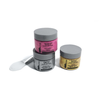 SPAscriptions Purifying Age Defying And Glowing Metallics Mask 3 Pack - Hey Sara